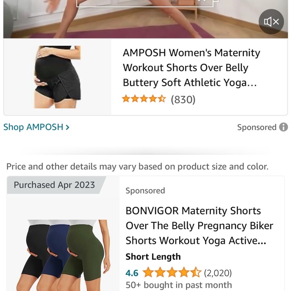 3 pack of maternity biker shorts. Super soft. - Picture 9 of 9